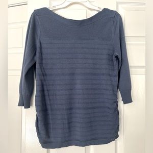 All At Once Blue Sweater Top